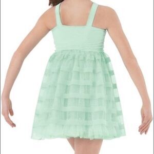 Weissman Dance mint green ballet Jazz tap Costume dress leotard 8617 child SC 6
